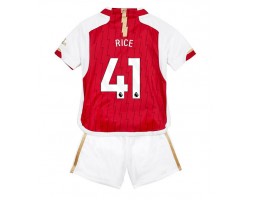 Arsenal Declan Rice #41 Koti Pelipaita Lasten 2023-24 Lyhyet Hihat (+ Lyhyet housut)