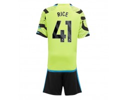 Arsenal Declan Rice #41 Vieras Pelipaita Lasten 2023-24 Lyhyet Hihat (+ Lyhyet housut)