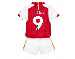 Arsenal Gabriel Jesus #9 Koti Pelipaita Lasten 2023-24 Lyhyet Hihat (+ Lyhyet housut)