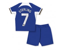 Chelsea Raheem Sterling #7 Koti Pelipaita Lasten 2023-24 Lyhyet Hihat (+ Lyhyet housut)