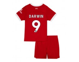 Liverpool Darwin Nunez #9 Koti Pelipaita Lasten 2023-24 Lyhyet Hihat (+ Lyhyet housut)