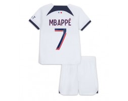 Paris Saint-Germain Kylian Mbappe #7 Vieras Pelipaita Lasten 2023-24 Lyhyet Hihat (+ Lyhyet housut)