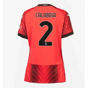 AC Milan Davide Calabria #2 Kotipaita Naisten 2023-24 Lyhyet Hihat