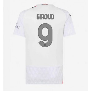 AC Milan Olivier Giroud #9 Vieraspaita Naisten 2023-24 Lyhyet Hihat