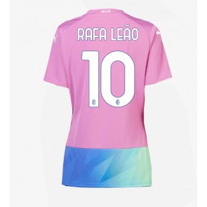 AC Milan Rafael Leao #10 Kolmaspaita Naisten 2023-24 Lyhyet Hihat