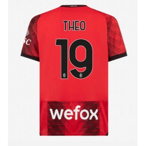 AC Milan Theo Hernandez #19 Kotipaita 2023-24 Lyhyet Hihat