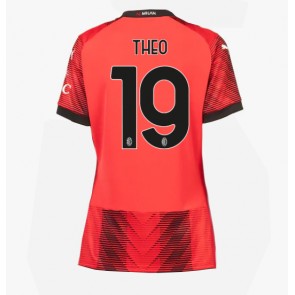 AC Milan Theo Hernandez #19 Kotipaita Naisten 2023-24 Lyhyet Hihat