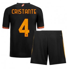 AS Roma Bryan Cristante #4 Kolmas Pelipaita Lasten 2023-24 Lyhyet Hihat (+ Lyhyet housut)