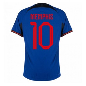 Alankomaat Memphis Depay #10 Vieraspaita EM-Kisat 2020 Lyhyet Hihat