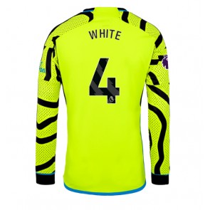 Arsenal Benjamin White #4 Vieraspaita 2023-24 Pitkät Hihat