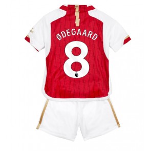 Arsenal Martin Odegaard #8 Koti Pelipaita Lasten 2023-24 Lyhyet Hihat (+ Lyhyet housut)