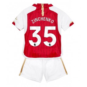 Arsenal Oleksandr Zinchenko #35 Koti Pelipaita Lasten 2023-24 Lyhyet Hihat (+ Lyhyet housut)