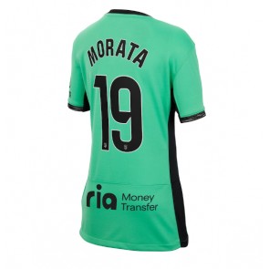 Atletico Madrid Alvaro Morata #19 Kolmaspaita Naisten 2023-24 Lyhyet Hihat