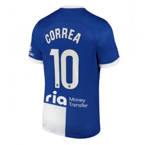 Atletico Madrid Angel Correa #10 Vieraspaita 2023-24 Lyhyet Hihat