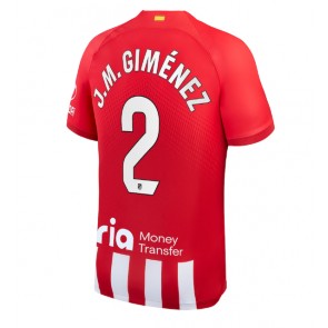 Atletico Madrid Jose Gimenez #2 Kotipaita 2023-24 Lyhyet Hihat