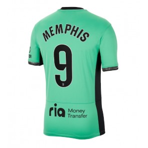 Atletico Madrid Memphis Depay #9 Kolmaspaita 2023-24 Lyhyet Hihat