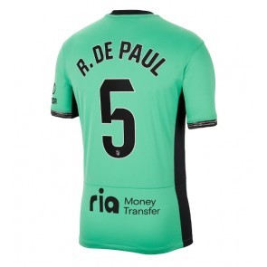 Atletico Madrid Rodrigo De Paul #5 Kolmaspaita 2023-24 Lyhyet Hihat