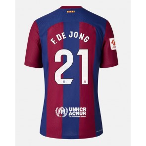 Barcelona Frenkie de Jong #21 Kotipaita 2023-24 Lyhyet Hihat