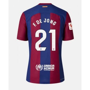 Barcelona Frenkie de Jong #21 Kotipaita Naisten 2023-24 Lyhyet Hihat