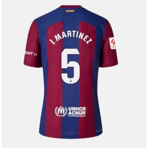 Barcelona Inigo Martinez #5 Kotipaita Naisten 2023-24 Lyhyet Hihat