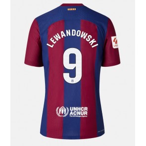 Barcelona Robert Lewandowski #9 Kotipaita 2023-24 Lyhyet Hihat