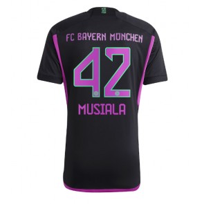 Bayern Munich Jamal Musiala #42 Vieraspaita 2023-24 Lyhyet Hihat