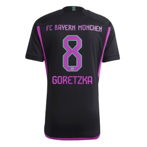 Bayern Munich Leon Goretzka #8 Vieraspaita 2023-24 Lyhyet Hihat