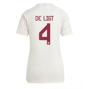 Bayern Munich Matthijs de Ligt #4 Kolmaspaita Naisten 2023-24 Lyhyet Hihat