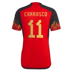 Belgia Yannick Carrasco #11 Kotipaita EM-Kisat 2020 Lyhyet Hihat