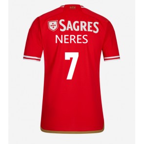 Benfica David Neres #7 Kotipaita 2023-24 Lyhyet Hihat