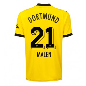 Borussia Dortmund Donyell Malen #21 Kotipaita 2023-24 Lyhyet Hihat