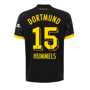 Borussia Dortmund Mats Hummels #15 Vieraspaita Naisten 2023-24 Lyhyet Hihat