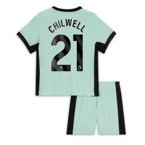 Chelsea Ben Chilwell #21 Kolmas Pelipaita Lasten 2023-24 Lyhyet Hihat (+ Lyhyet housut)