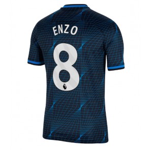 Chelsea Enzo Fernandez #8 Vieraspaita 2023-24 Lyhyet Hihat