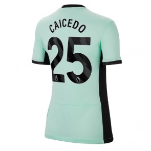 Chelsea Moises Caicedo #25 Kolmaspaita Naisten 2023-24 Lyhyet Hihat