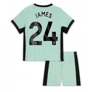 Chelsea Reece James #24 Kolmas Pelipaita Lasten 2023-24 Lyhyet Hihat (+ Lyhyet housut)