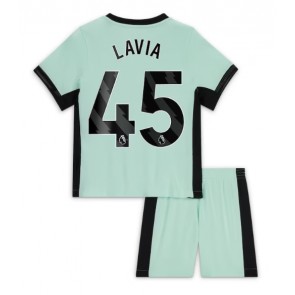 Chelsea Romeo Lavia #45 Kolmas Pelipaita Lasten 2023-24 Lyhyet Hihat (+ Lyhyet housut)