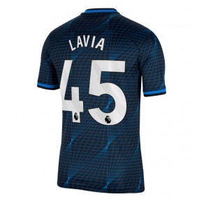 Chelsea Romeo Lavia #45 Vieraspaita 2023-24 Lyhyet Hihat