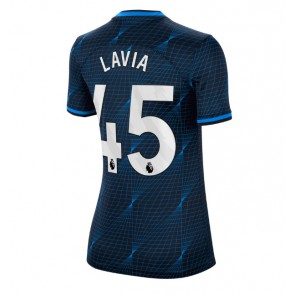 Chelsea Romeo Lavia #45 Vieraspaita Naisten 2023-24 Lyhyet Hihat