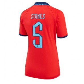 Englanti John Stones #5 Vieraspaita Naisten EM-Kisat 2020 Lyhyet Hihat