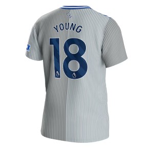 Everton Ashley Young #18 Kolmaspaita 2023-24 Lyhyet Hihat