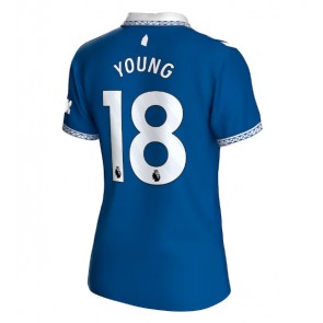 Everton Ashley Young #18 Kotipaita Naisten 2023-24 Lyhyet Hihat