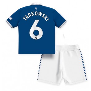 Everton James Tarkowski #6 Koti Pelipaita Lasten 2023-24 Lyhyet Hihat (+ Lyhyet housut)