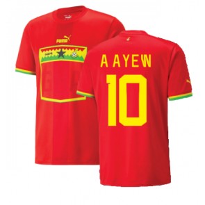 Ghana Andre Ayew #10 Vieraspaita EM-Kisat 2020 Lyhyet Hihat