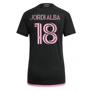 Inter Miami Jordi Alba #18 Vieraspaita Naisten 2023-24 Lyhyet Hihat