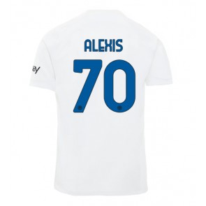 Inter Milan Alexis Sanchez #70 Vieraspaita 2023-24 Lyhyet Hihat