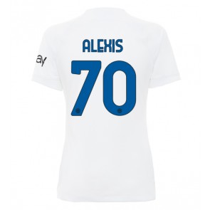 Inter Milan Alexis Sanchez #70 Vieraspaita Naisten 2023-24 Lyhyet Hihat