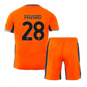 Inter Milan Benjamin Pavard #28 Kolmas Pelipaita Lasten 2023-24 Lyhyet Hihat (+ Lyhyet housut)