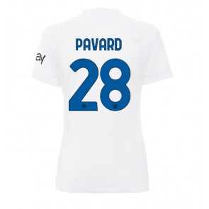 Inter Milan Benjamin Pavard #28 Vieraspaita Naisten 2023-24 Lyhyet Hihat