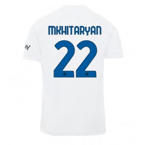 Inter Milan Henrikh Mkhitaryan #22 Vieraspaita 2023-24 Lyhyet Hihat